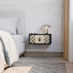 SEE MORE Nightstand in Black Finish