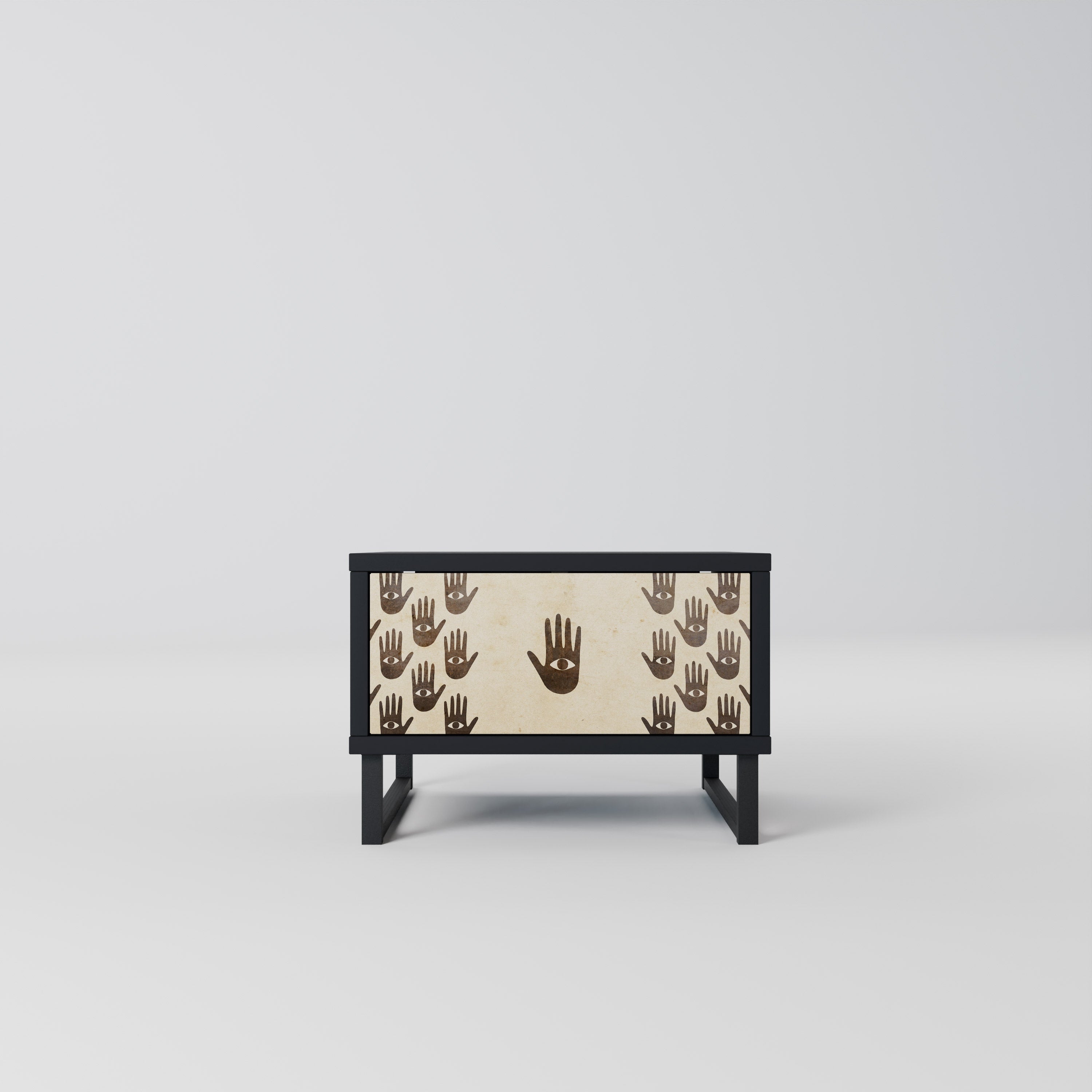 SEE MORE Mesa de Cabeceira em Acabamento Preto