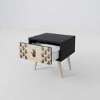 SEE MORE Nightstand in Black Finish