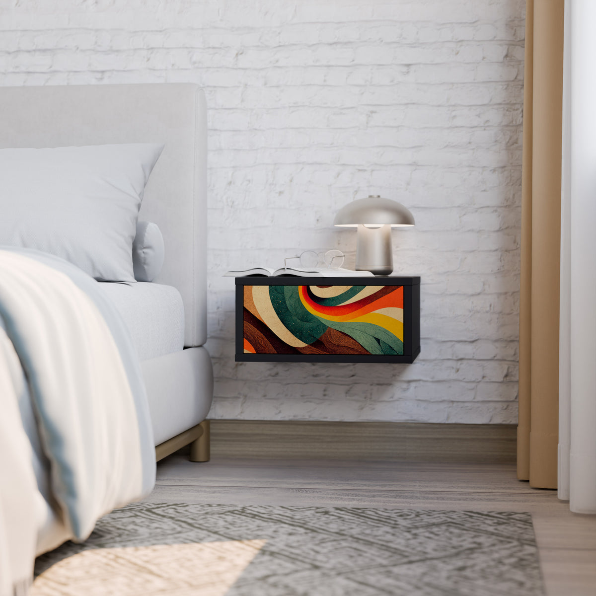 COLORFUL STRANDS Mesa de Cabeceira com Gaveta