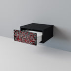 BROKEN LINES Nightstand in Black Finish