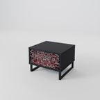 BROKEN LINES Nightstand in Black Finish
