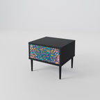 MEMORIES MAP Nightstand in Black Finish
