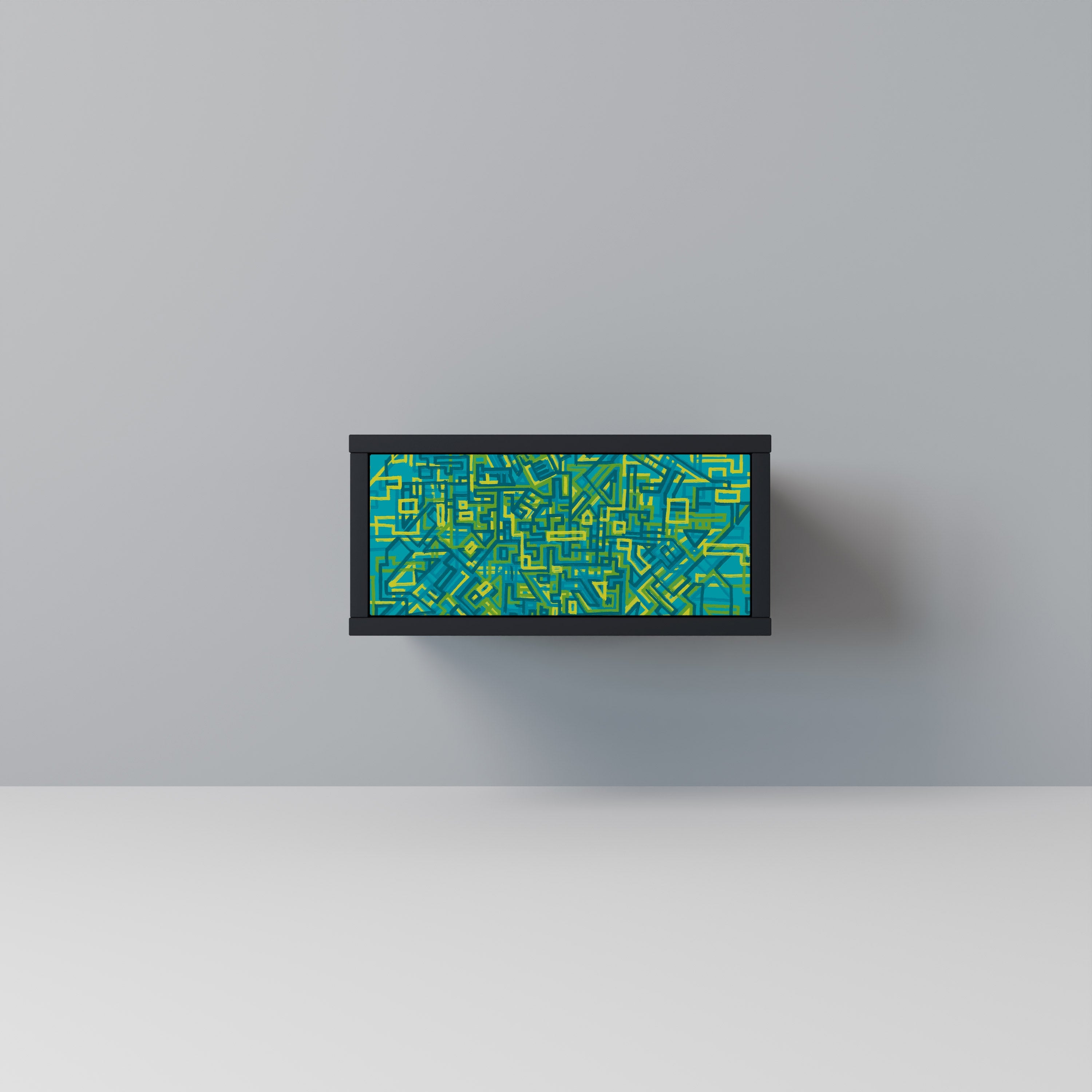 NOSTALGIC MEMORIES Mesa de Cabeceira em Acabamento Preto