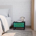 NOSTALGIC MEMORIES Mesa de Cabeceira em Acabamento Preto