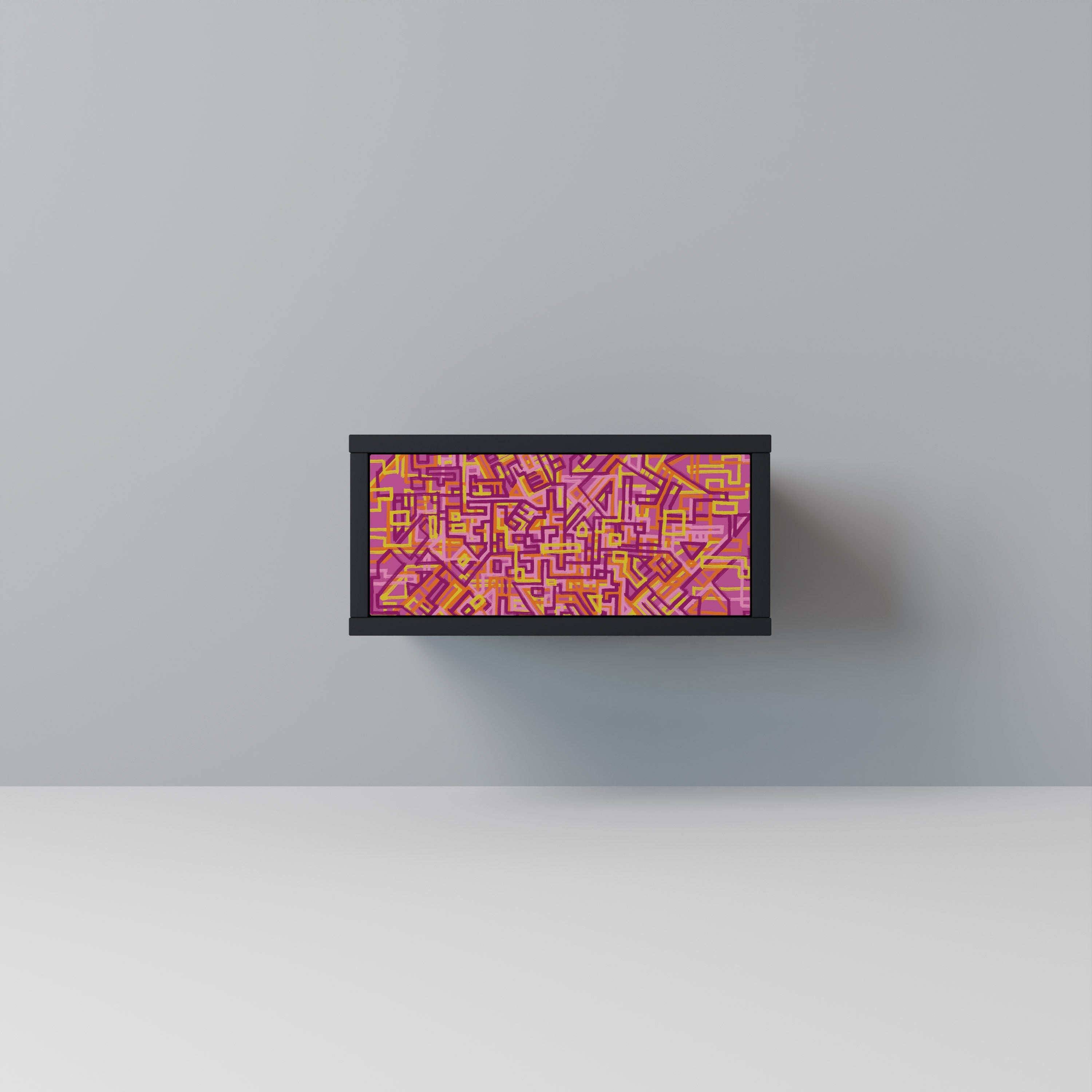 LOVELY MEMORIES Mesa de Cabeceira em Acabamento Preto