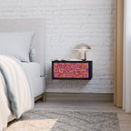 LOVELY MEMORIES Nightstand in Black Finish