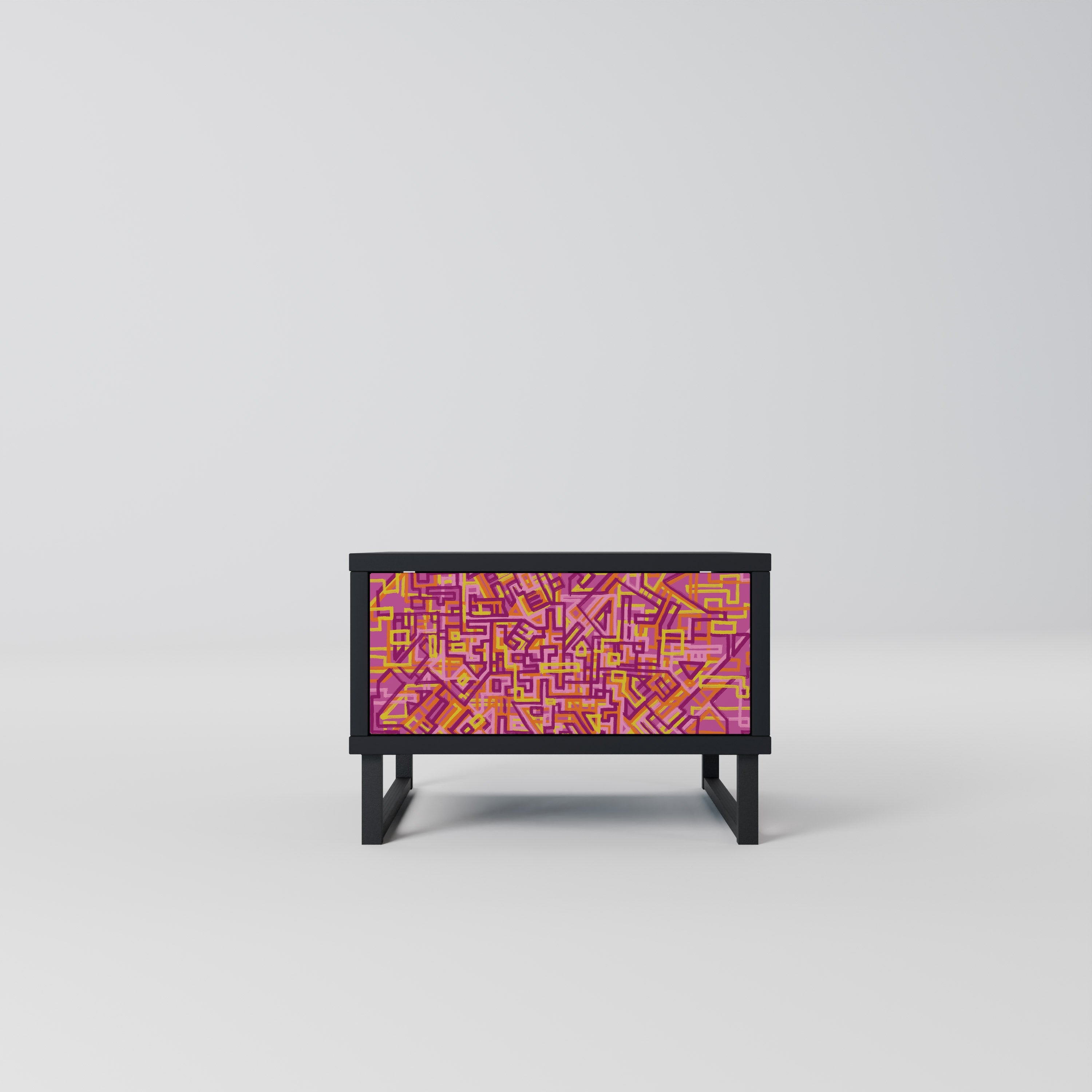 LOVELY MEMORIES Mesa de Cabeceira em Acabamento Preto