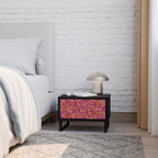 LOVELY MEMORIES Nightstand in Black Finish