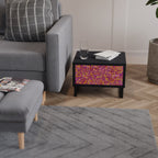 LOVELY MEMORIES Nightstand in Black Finish