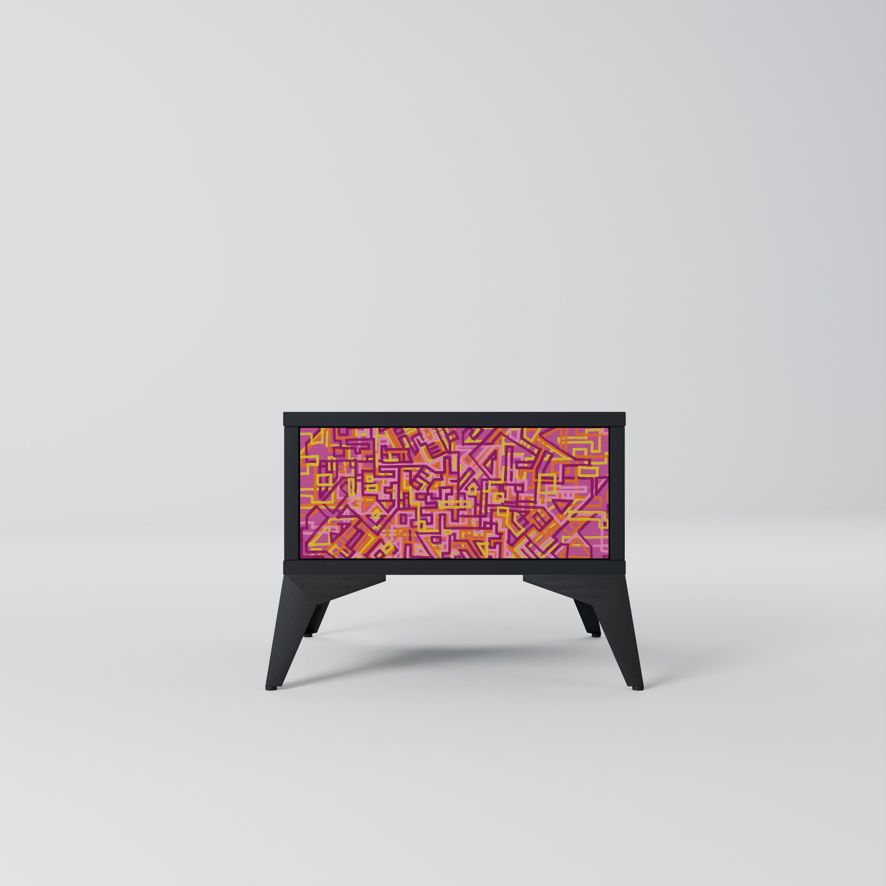 LOVELY MEMORIES Mesa de Cabeceira em Acabamento Preto