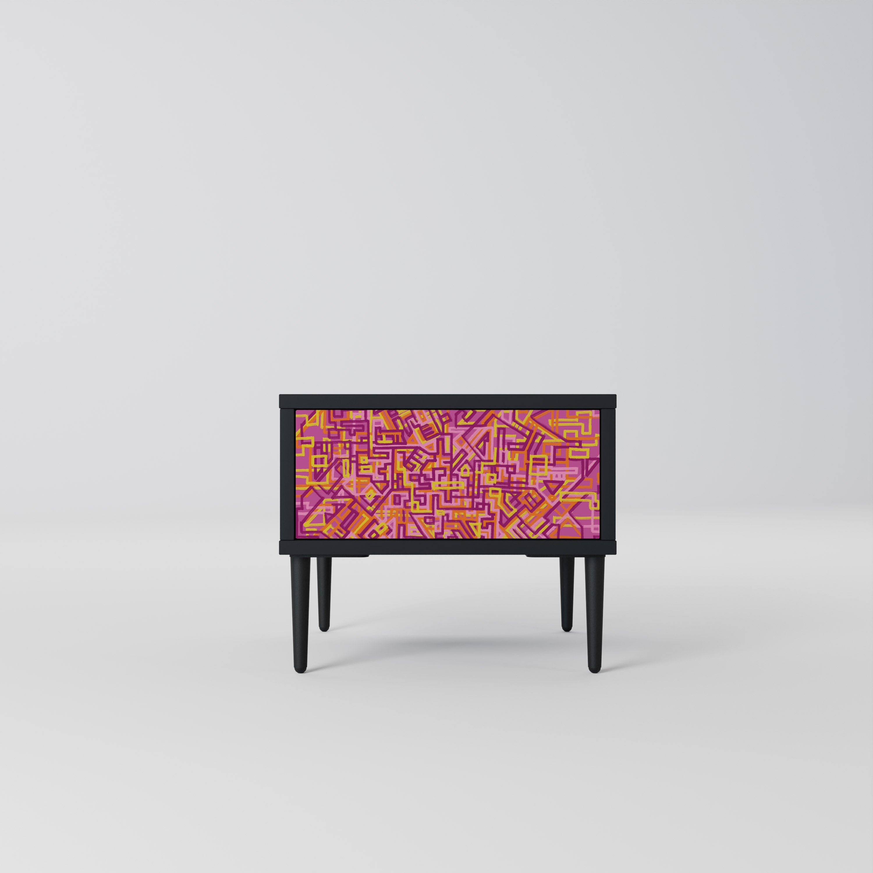 LOVELY MEMORIES Mesa de Cabeceira em Acabamento Preto