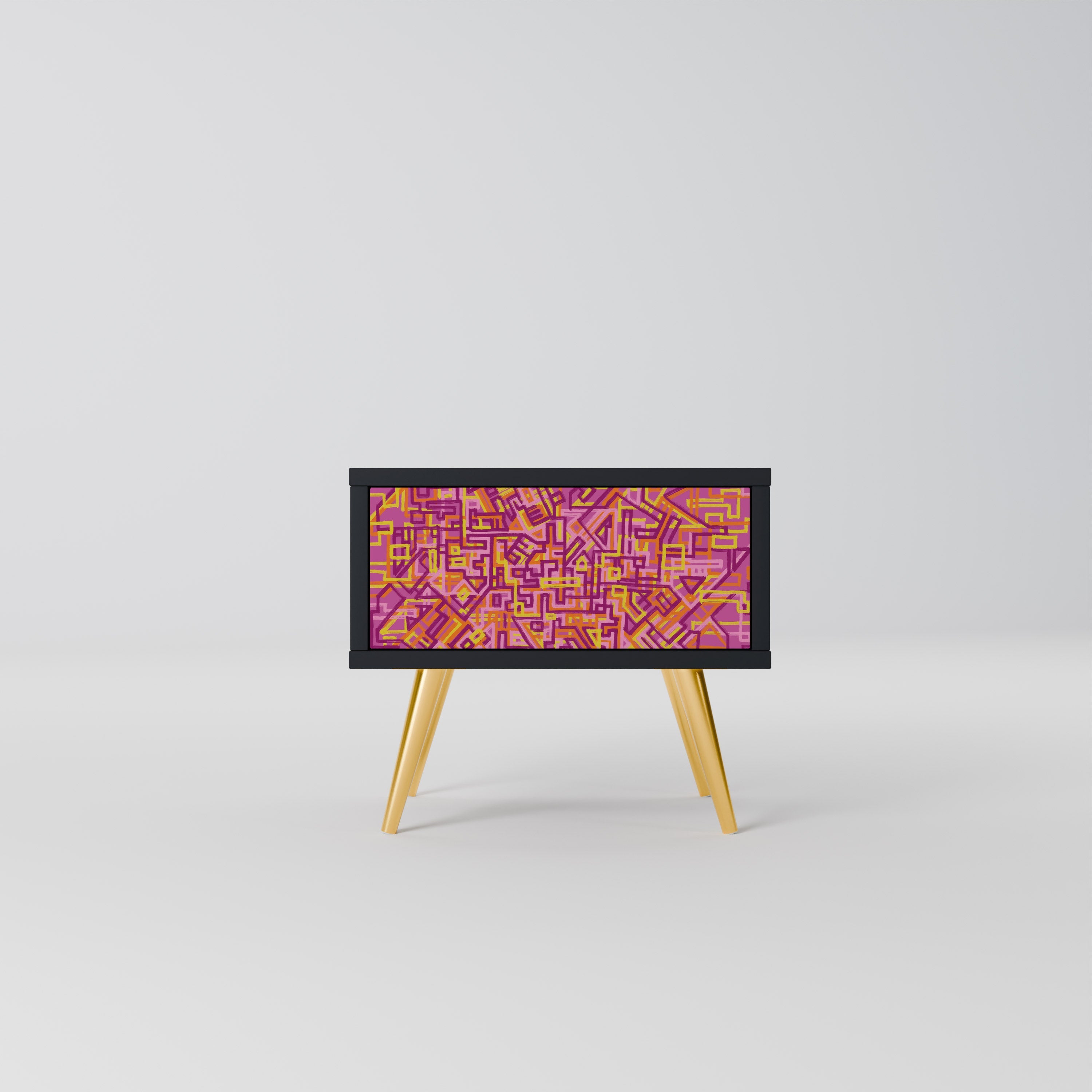 LOVELY MEMORIES Mesa de Cabeceira em Acabamento Preto