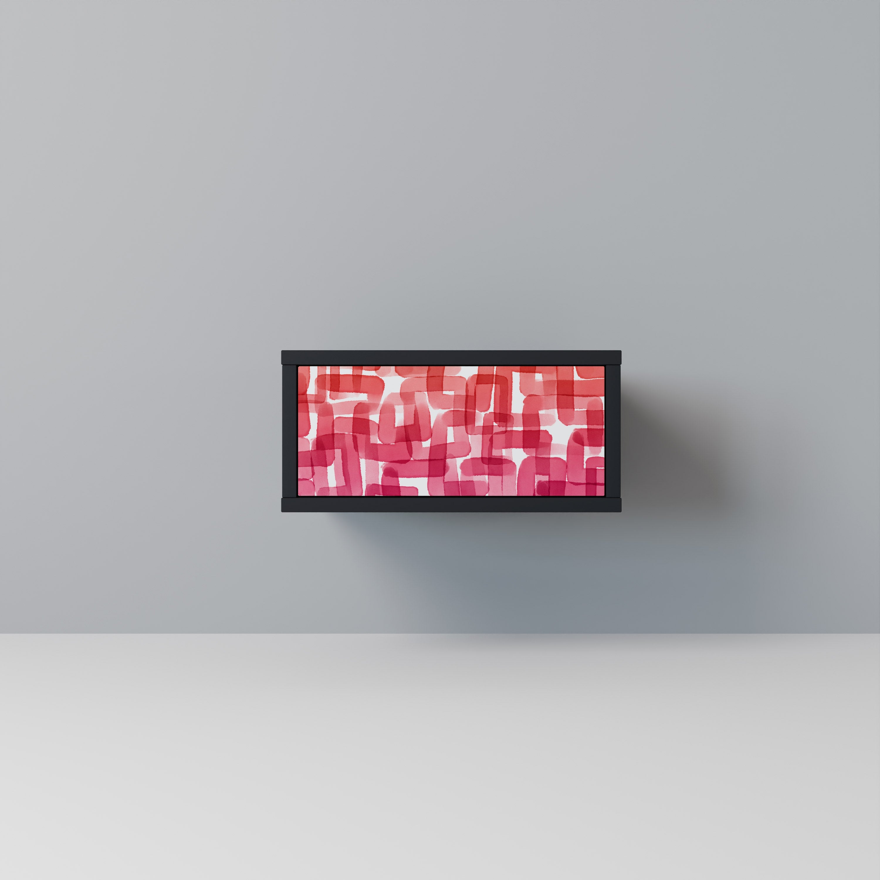 KALEIDOSCOPIC CUBISM Mesa de Cabeceira em Acabamento Preto