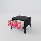 KALEIDOSCOPIC CUBISM Mesa de Cabeceira em Acabamento Preto