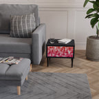 KALEIDOSCOPIC CUBISM Mesa de Cabeceira em Acabamento Preto