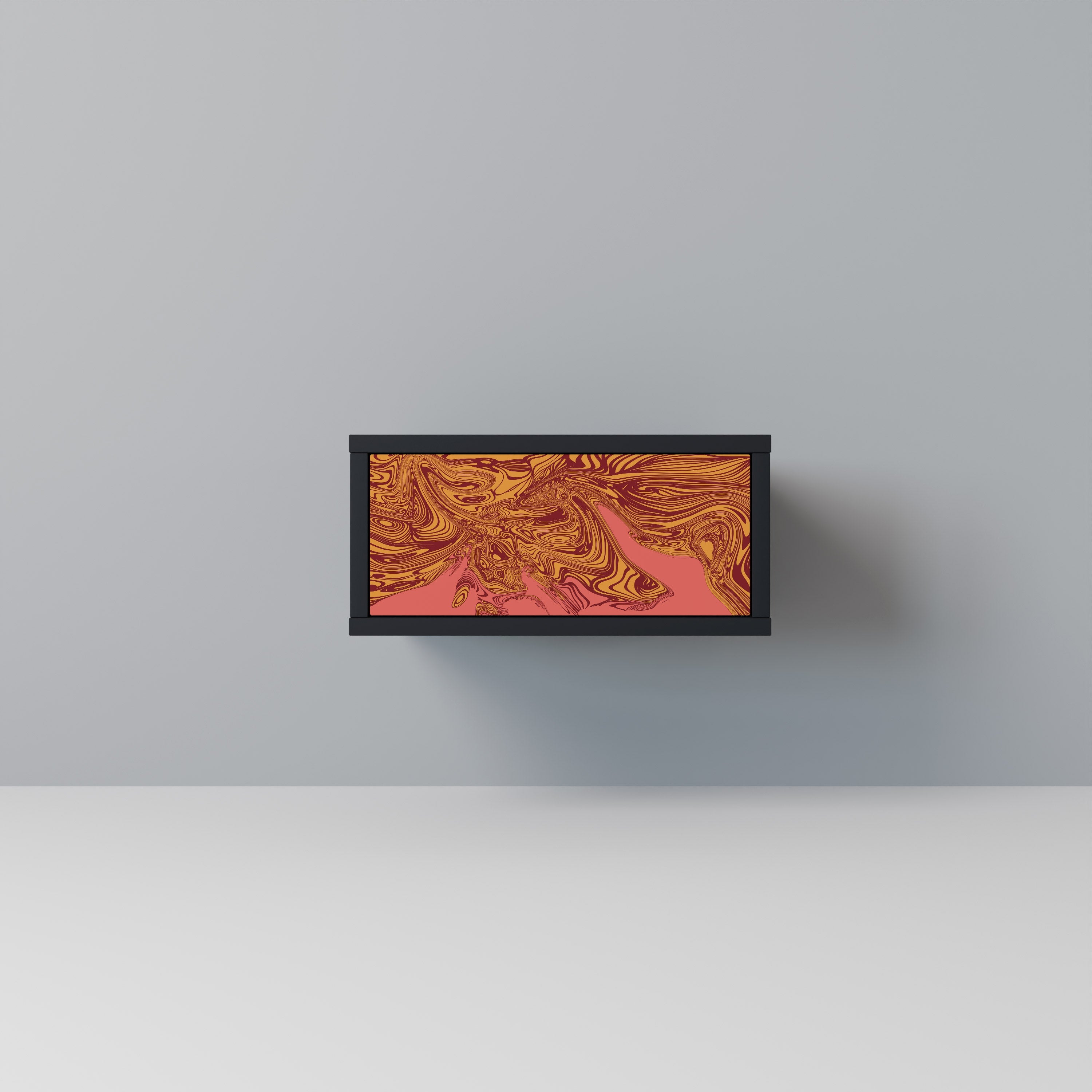 FLOATING THOUGHTS Mesa de Cabeceira em Acabamento Preto