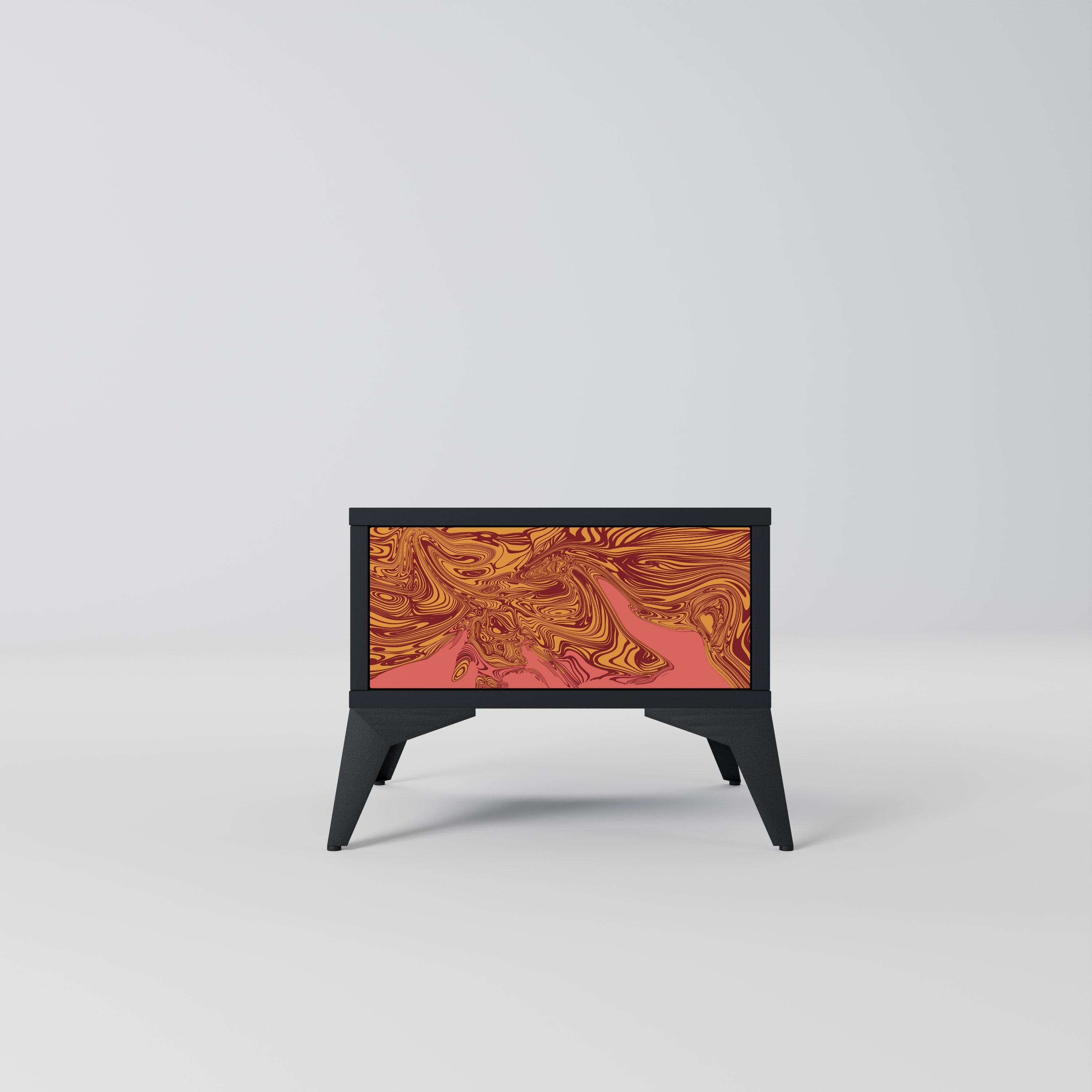 FLOATING THOUGHTS Mesa de Cabeceira em Acabamento Preto