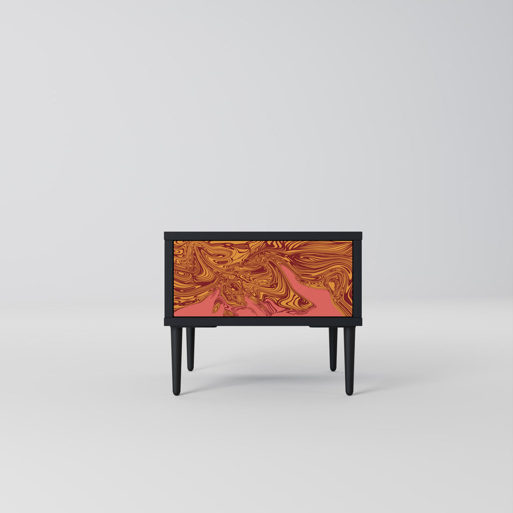 FLOATING THOUGHTS Mesa de Cabeceira em Acabamento Preto