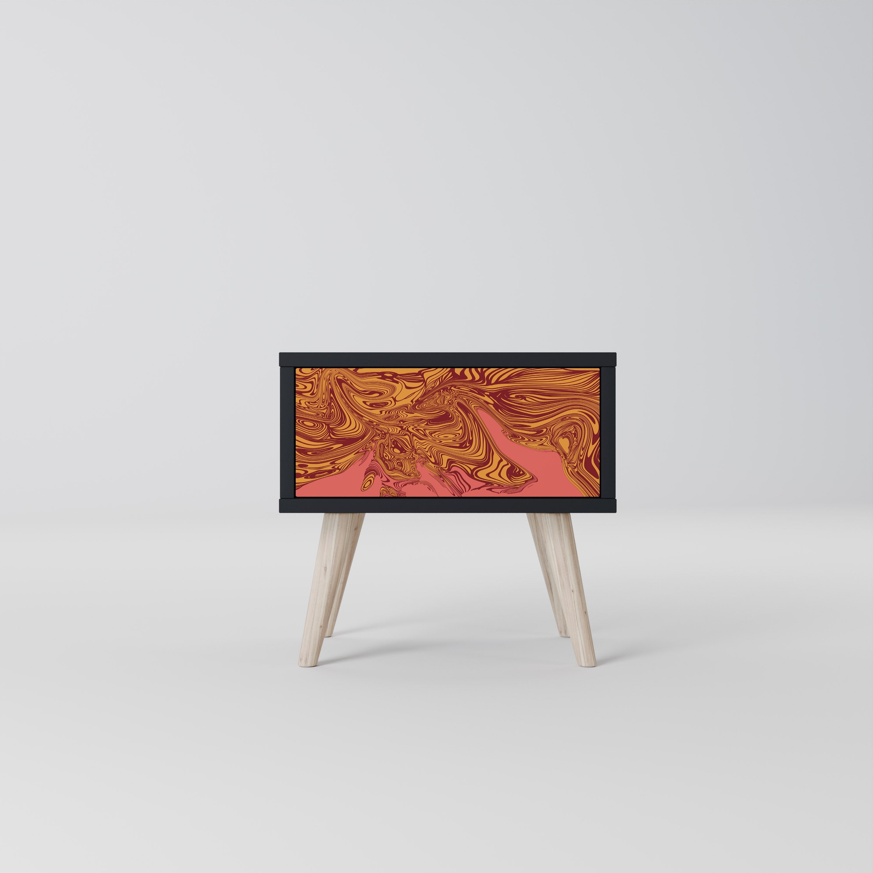 FLOATING THOUGHTS Mesa de Cabeceira em Acabamento Preto