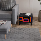 BLINDED BY THE LIGHTS Nightstand in Black Finish