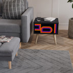 BLINDED BY THE LIGHTS Nightstand in Black Finish