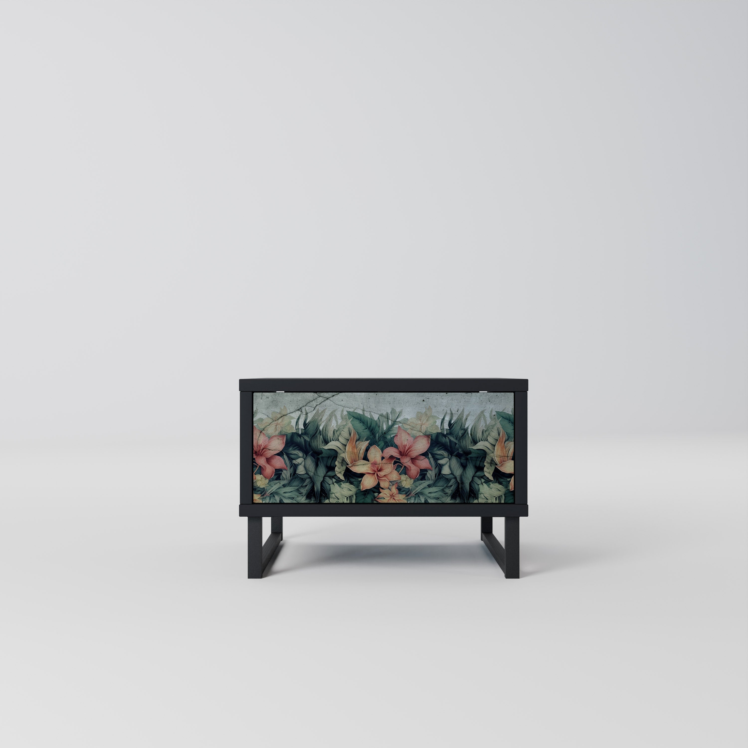 HEAVENLY BLOOM Mesa de Cabeceira em Acabamento Preto