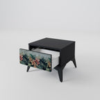 HEAVENLY BLOOM Mesa de Cabeceira em Acabamento Preto