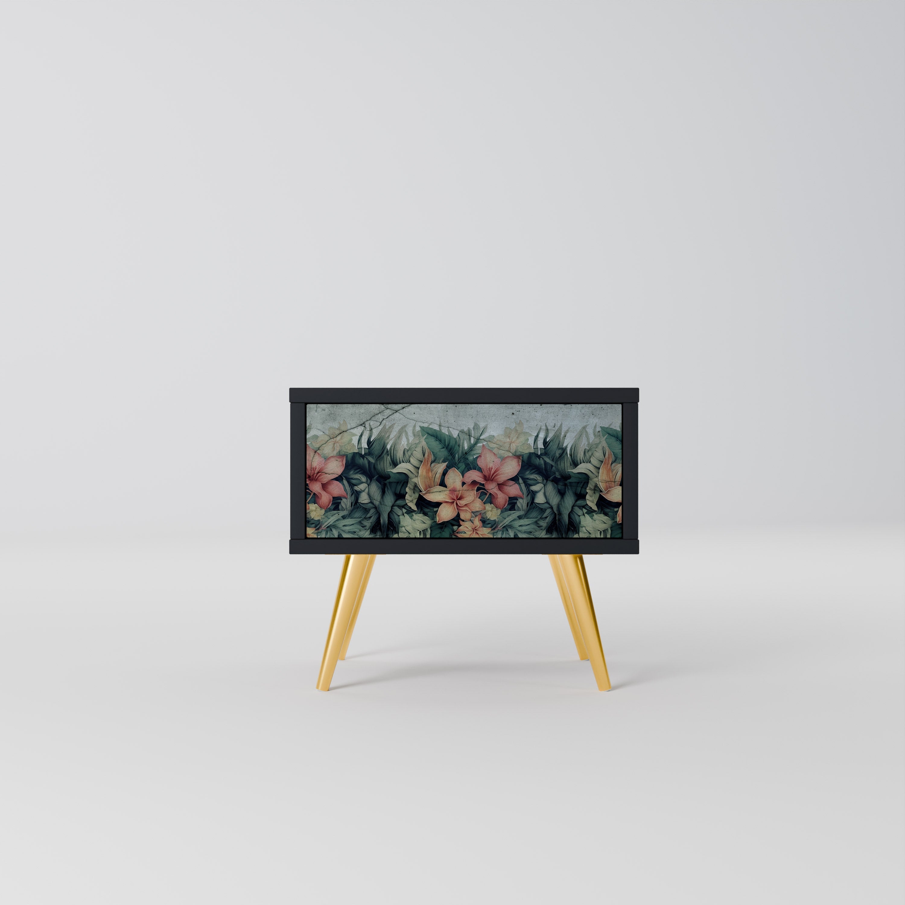 HEAVENLY BLOOM Mesa de Cabeceira em Acabamento Preto