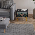 HEAVENLY BLOOM Mesa de Cabeceira em Acabamento Preto