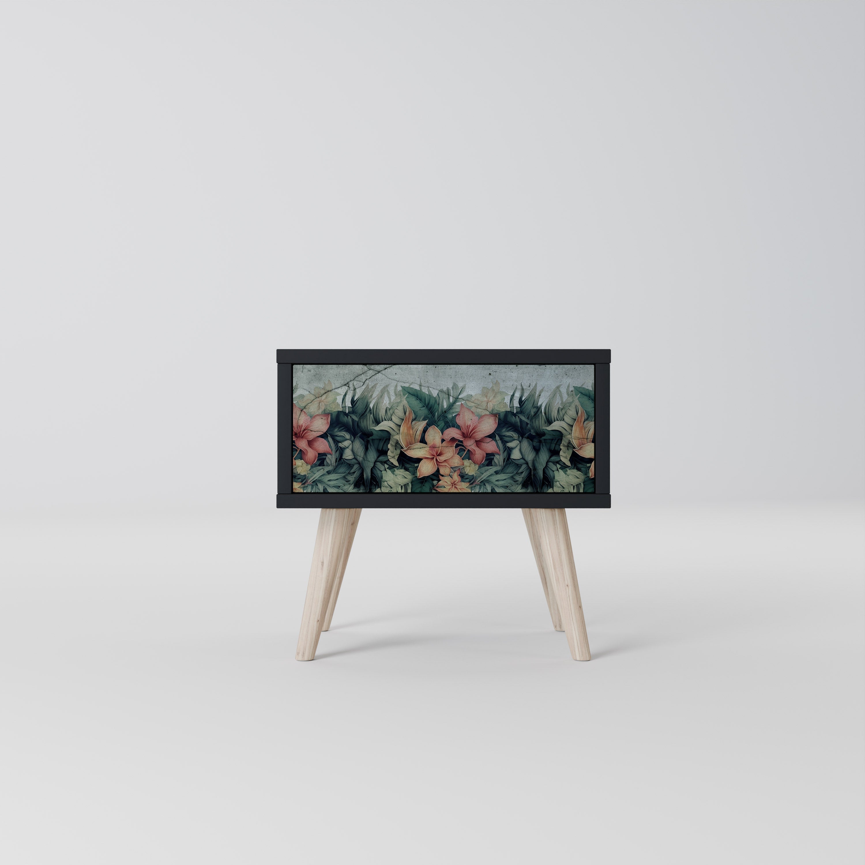 HEAVENLY BLOOM Mesa de Cabeceira em Acabamento Preto