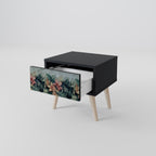 HEAVENLY BLOOM Mesa de Cabeceira em Acabamento Preto