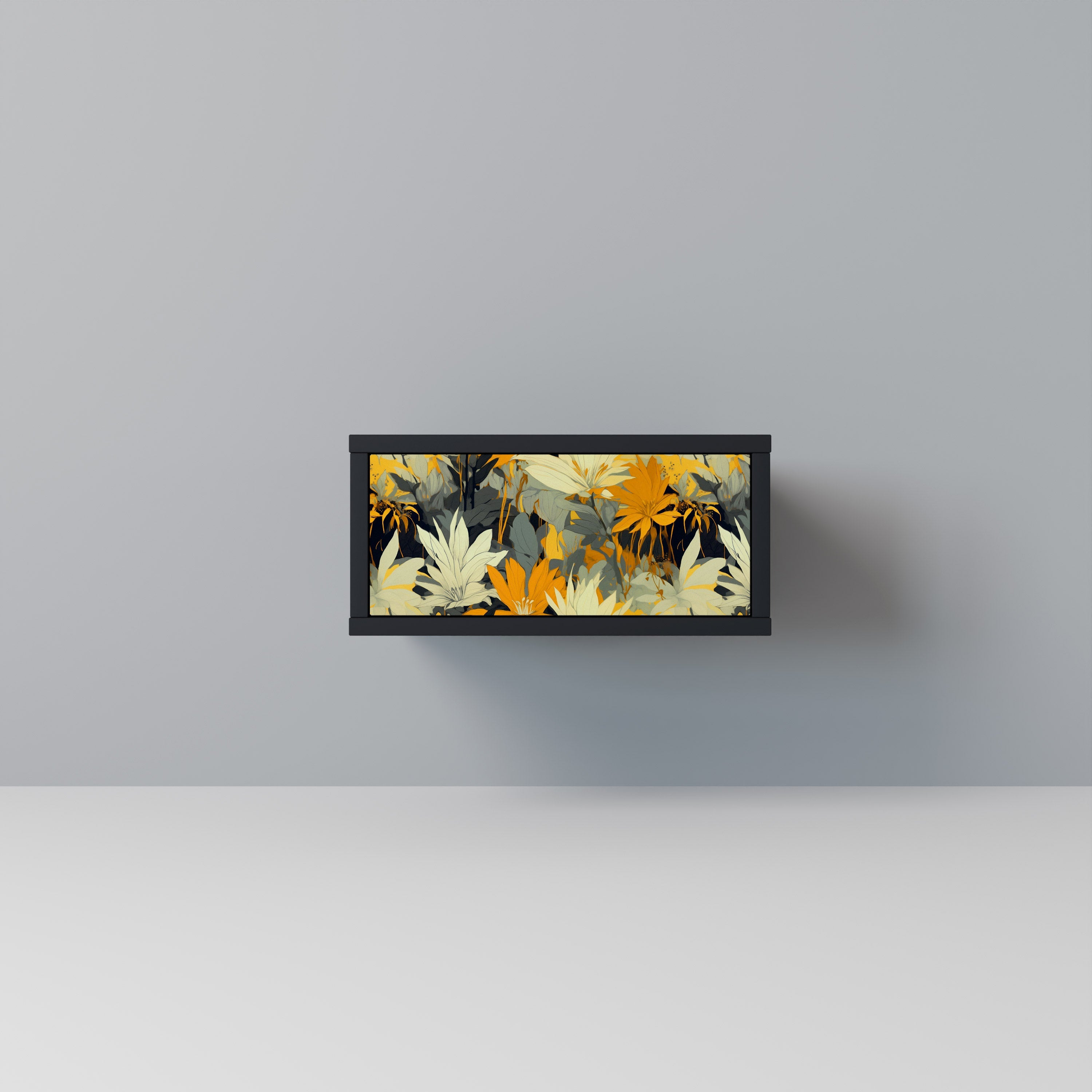 SUNKISSED LILY Mesa de Cabeceira em Acabamento Preto