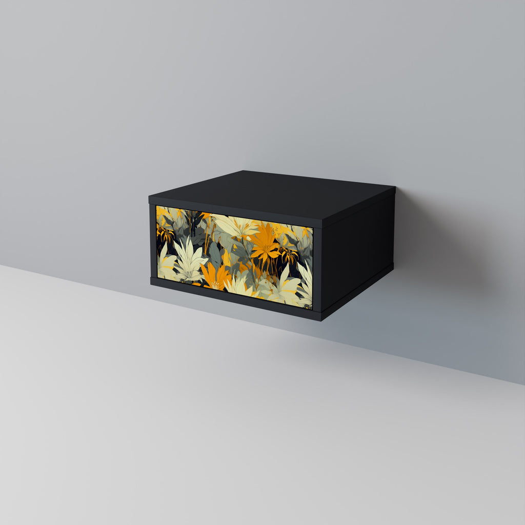 SUNKISSED LILY Mesa de Cabeceira em Acabamento Preto