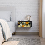 SUNKISSED LILY Mesa de Cabeceira em Acabamento Preto