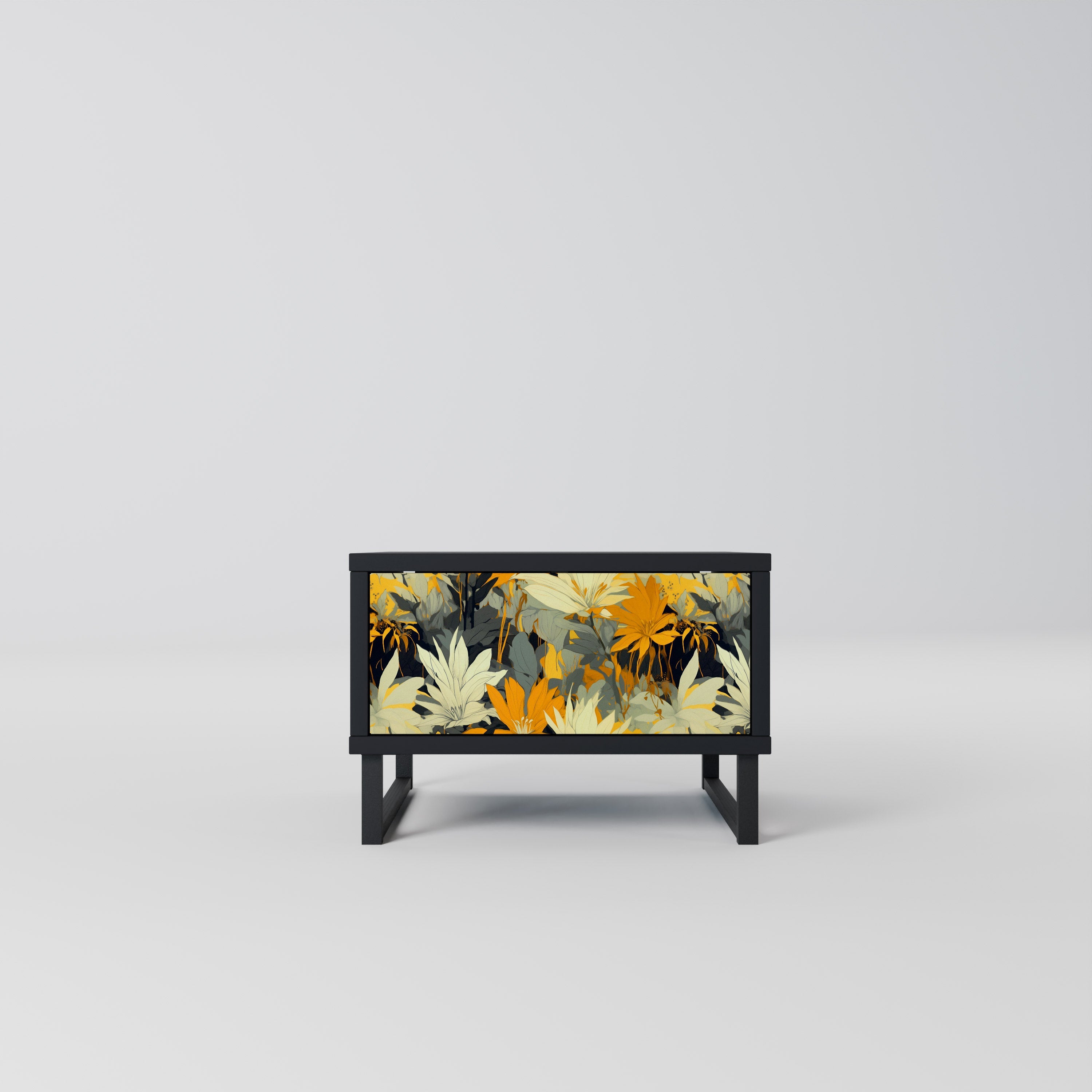 SUNKISSED LILY Mesa de Cabeceira em Acabamento Preto