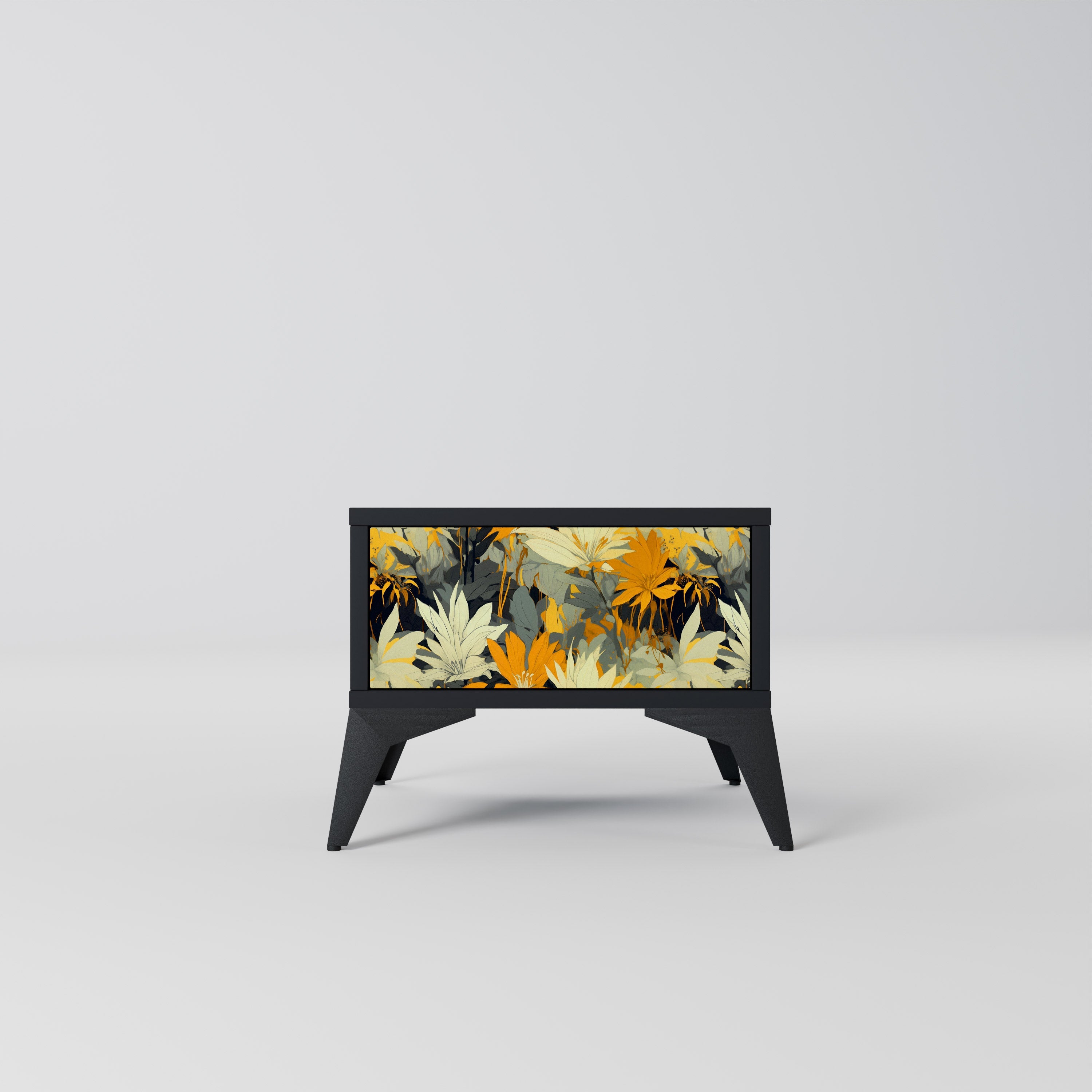 SUNKISSED LILY Mesa de Cabeceira em Acabamento Preto