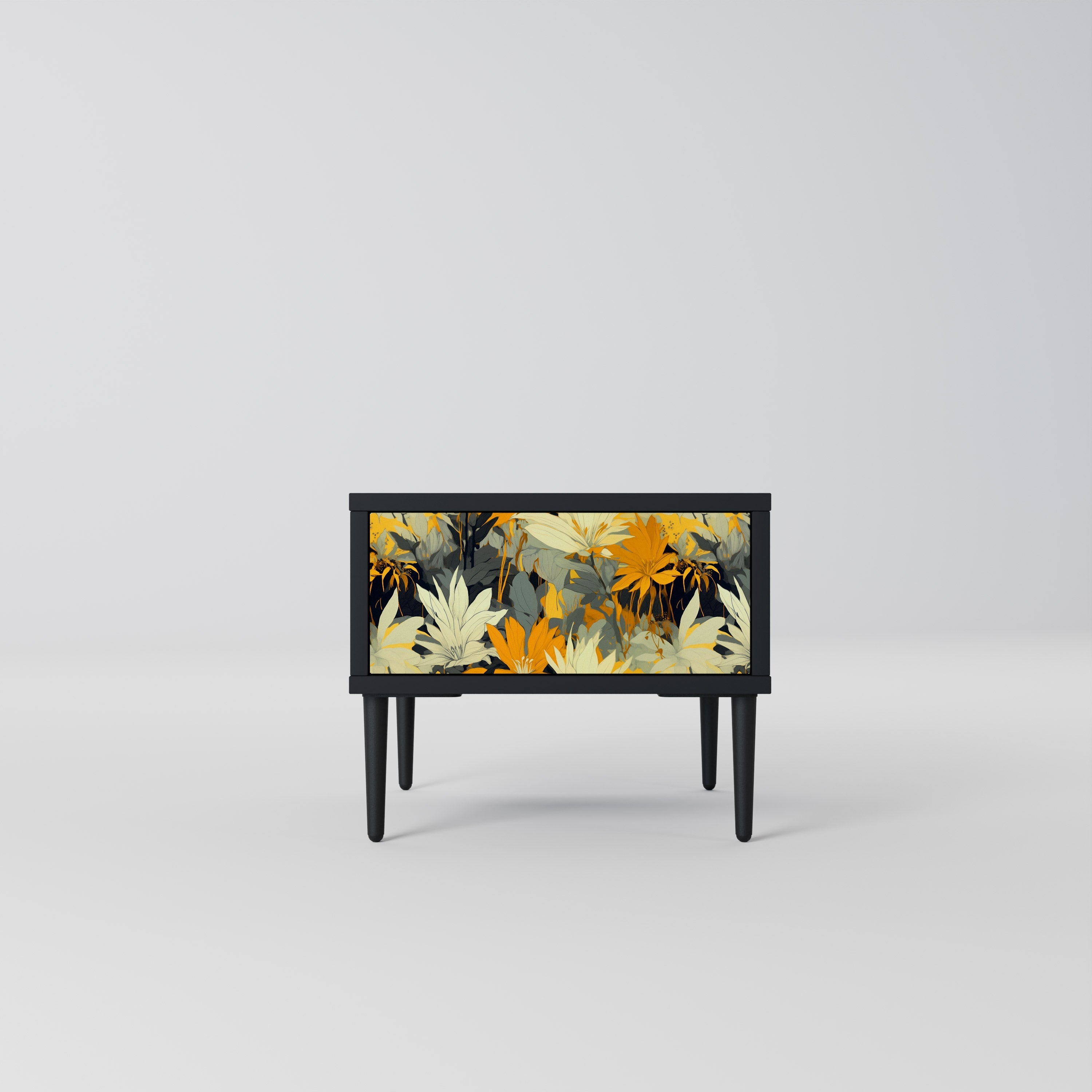 SUNKISSED LILY Mesa de Cabeceira em Acabamento Preto