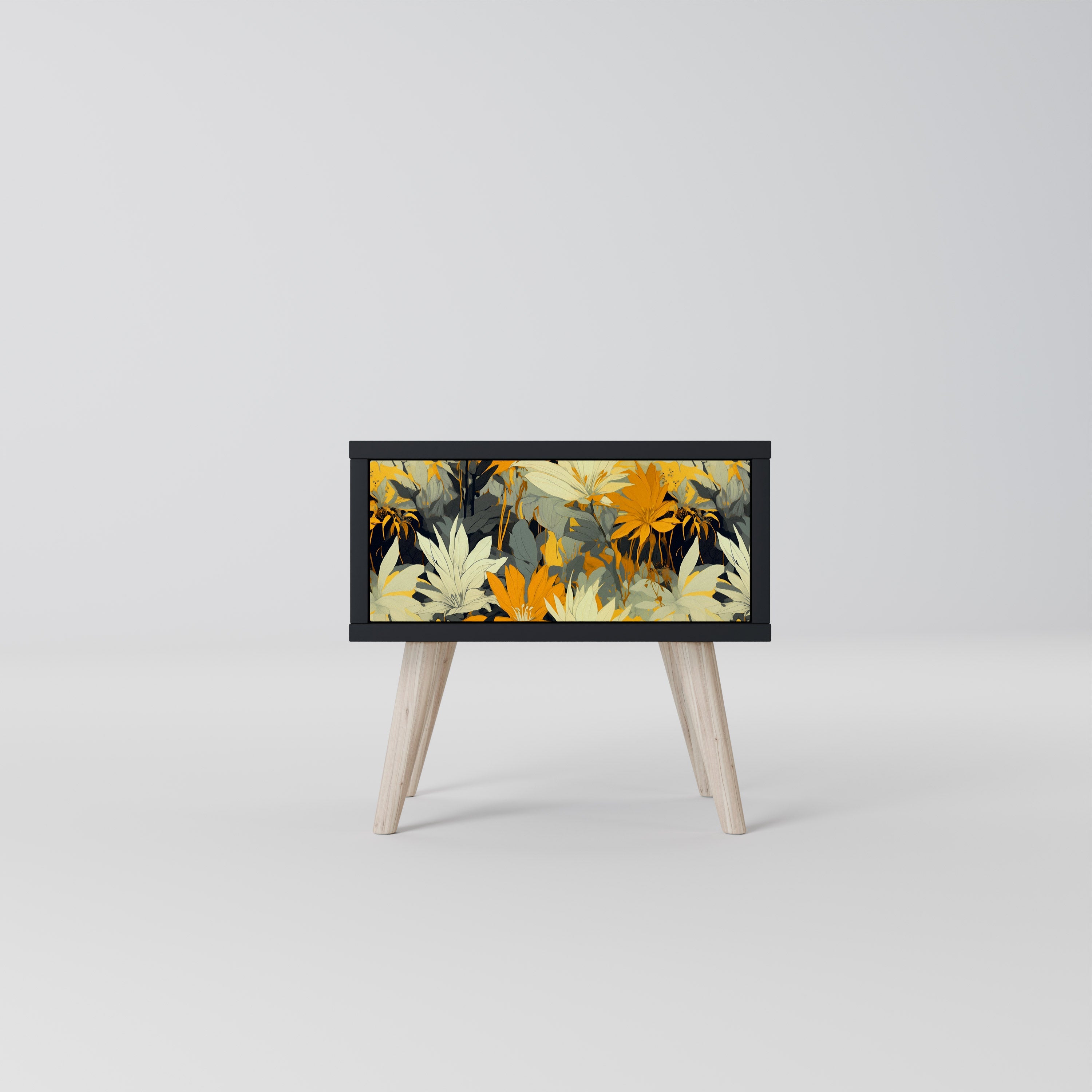 SUNKISSED LILY Mesa de Cabeceira em Acabamento Preto