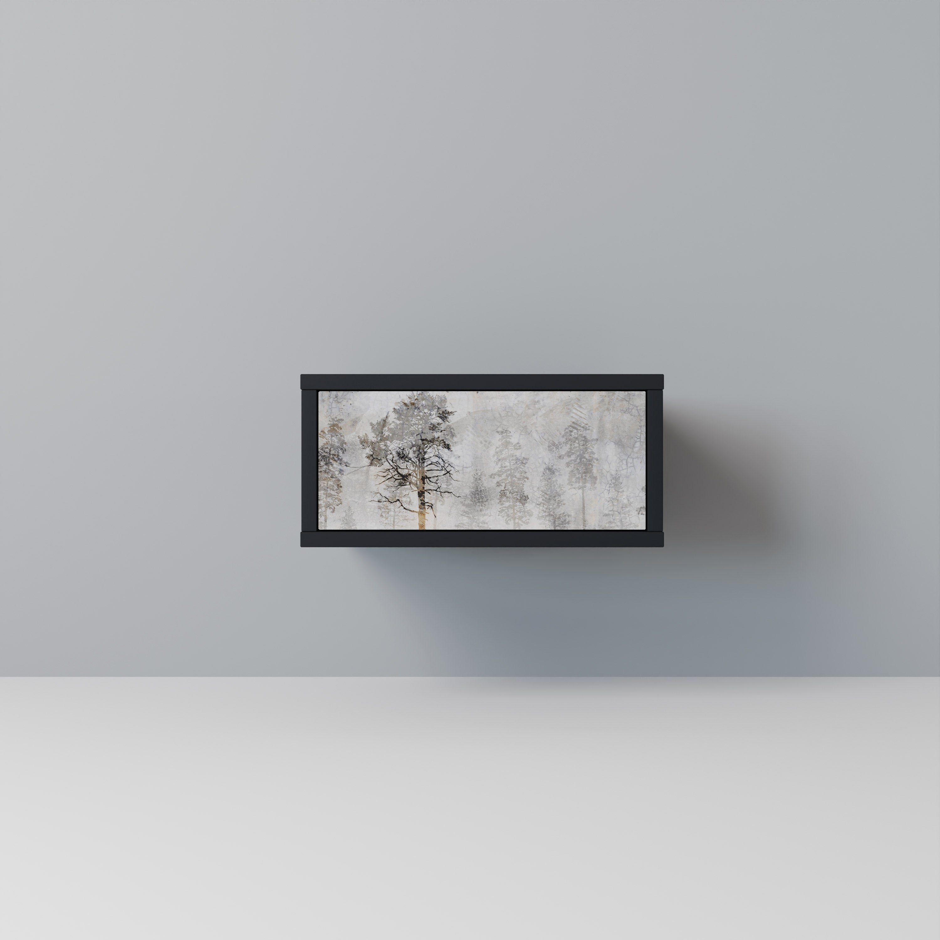 FADE IN THE TREES Mesa de Cabeceira em Acabamento Preto