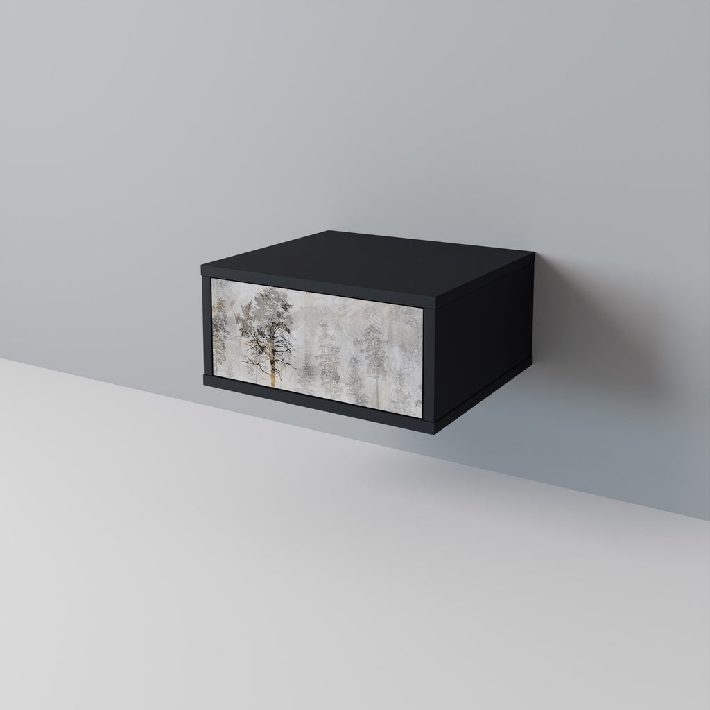 FADE IN THE TREES Nightstand in Black Finish