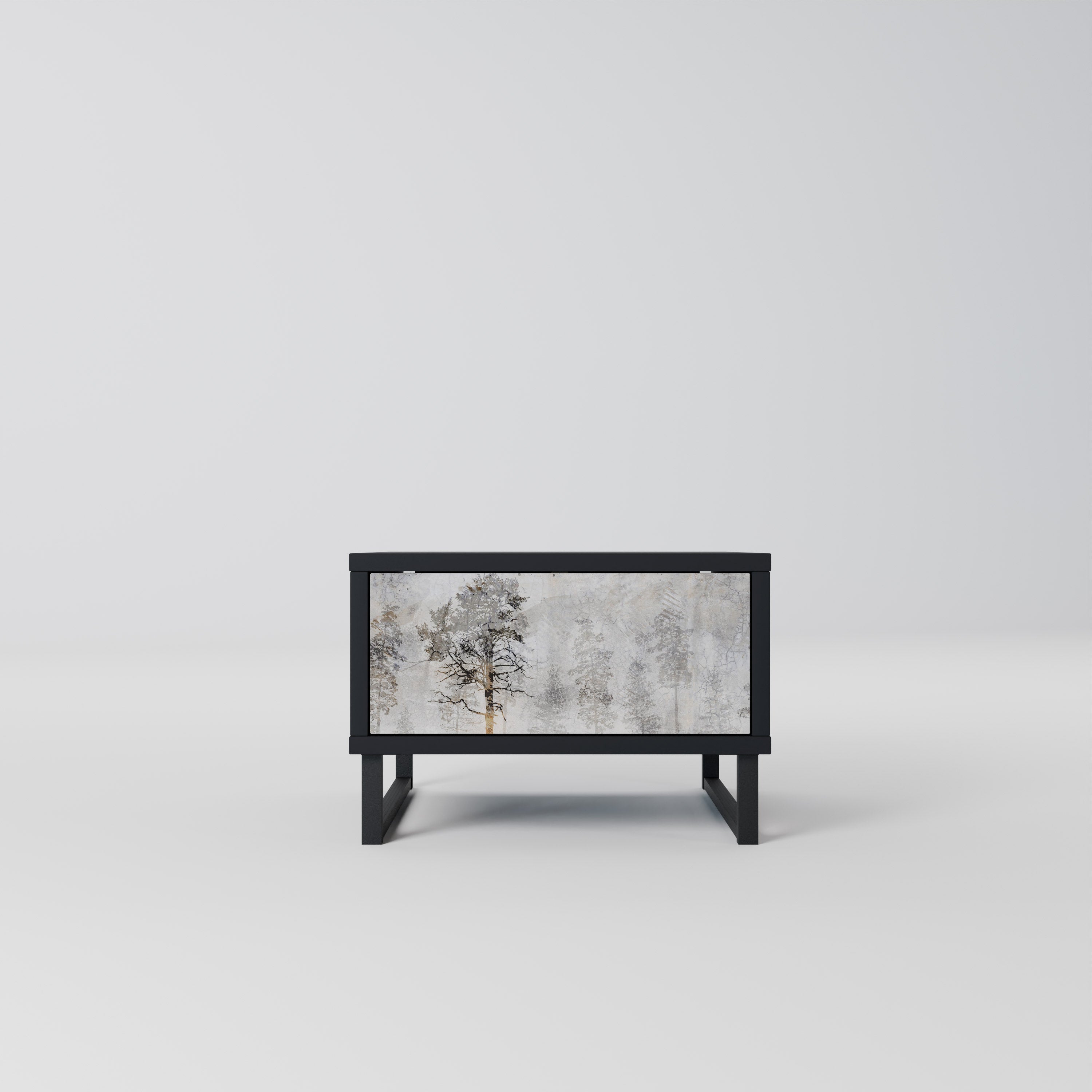 FADE IN THE TREES Mesa de Cabeceira em Acabamento Preto