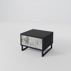 FADE IN THE TREES Nightstand in Black Finish