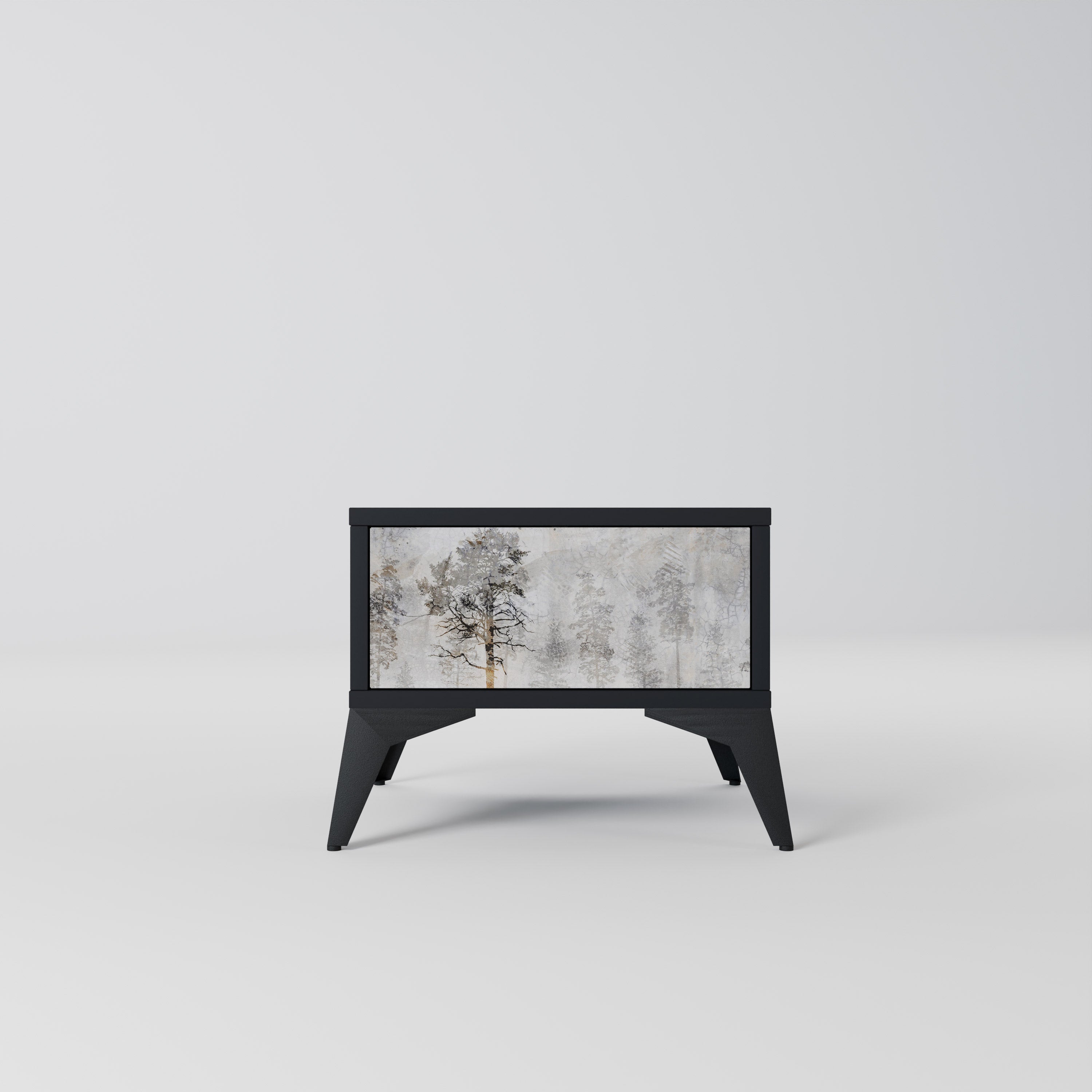 FADE IN THE TREES Mesa de Cabeceira em Acabamento Preto