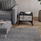 FADE IN THE TREES Nightstand in Black Finish