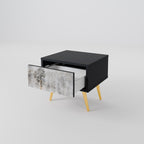 FADE IN THE TREES Nightstand in Black Finish