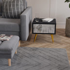 FADE IN THE TREES Nightstand in Black Finish