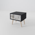 FADE IN THE TREES Nightstand in Black Finish