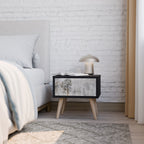 FADE IN THE TREES Nightstand in Black Finish