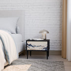 JAPANESE LANDSCAPE Mesa de Cabeceira em Acabamento Preto